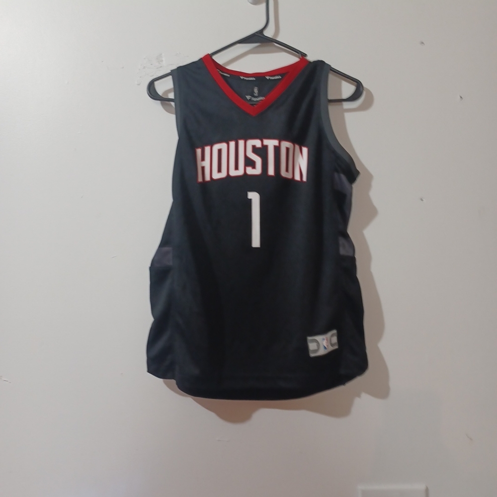 Fanatics Nba Jeresy Huston Boys Large #1 Ariza Pre Owned